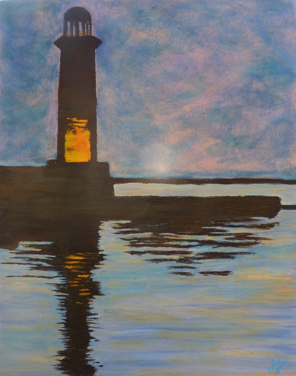 15 phare breton au coucher de soleil