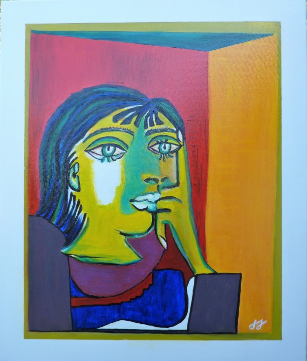 2016 31 portrait de femme de Picasso 60 x 50 huile